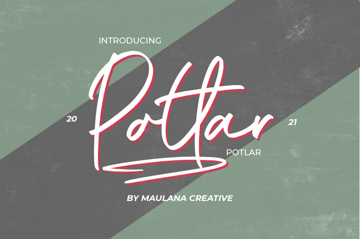 Potlar Signature Script Font
