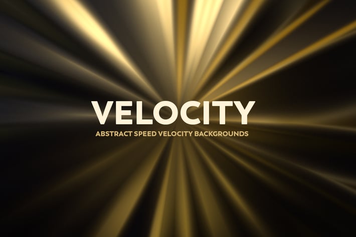 Abstract Speed Velocity Backgrounds - Golden Color