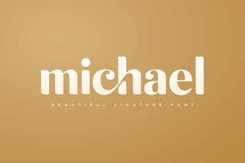 michael - beautiful ligature font