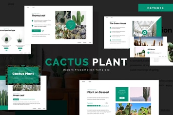 Cactus Plant - Keynote Template