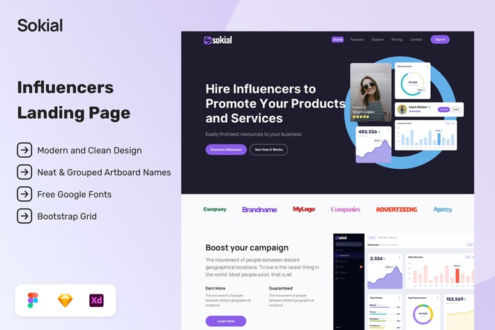 Influencer Marketplace Landing Page
