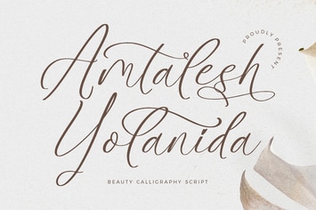 Amtalesh Yolanida Calligraphy Script Font