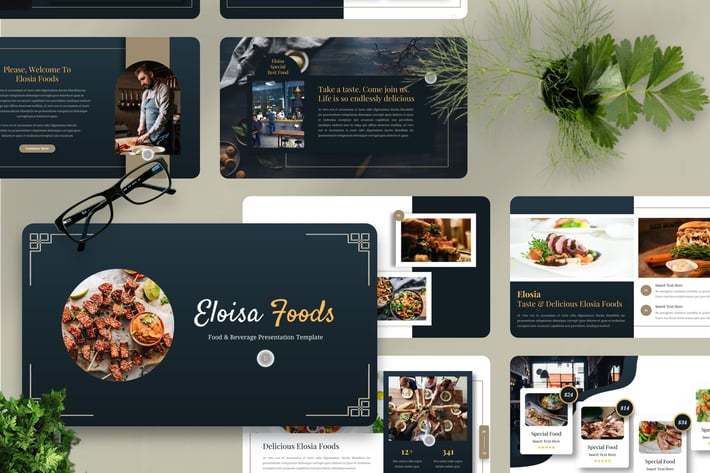 Eloisa - Food & Beverage Powerpoint Template