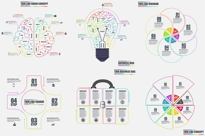 Thin Line Infographics