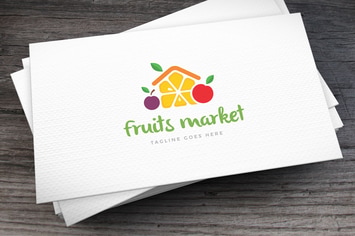 Fruits Market Logo Template