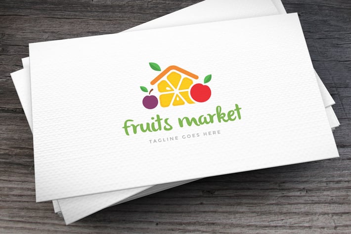 Fruits Market Logo Template