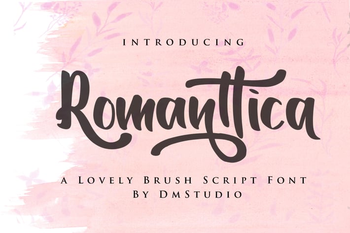 Romanttica - Modern Script Brush Font