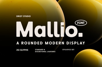 Mallio – Rounded Modern Display Font
