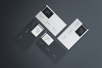 Realistic Business Card Mockup PSD Template