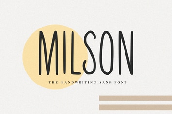 Milson - The Handwriting Sans Font