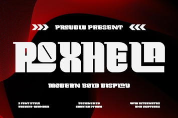 Roxhela - Modern Bold Display Logo Font