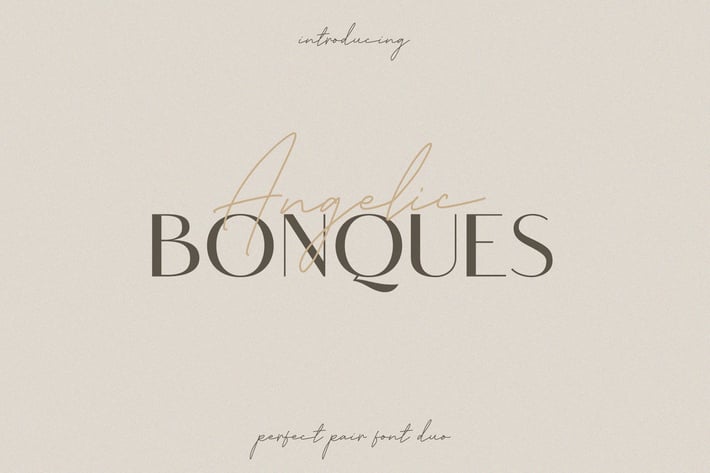 Angelic Bonques - Font Duo
