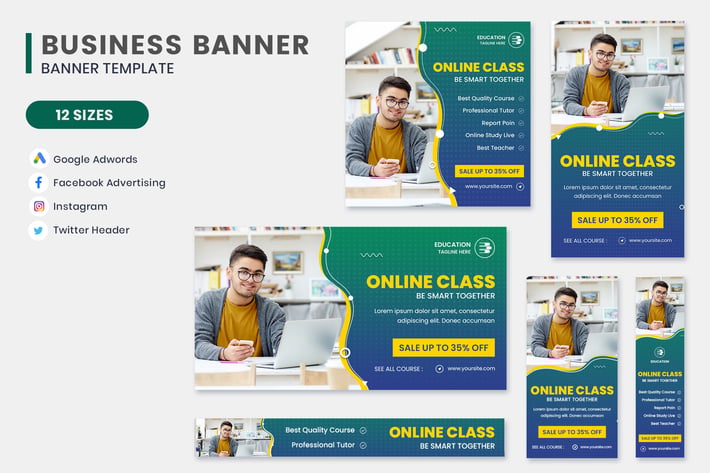 Online Class Google Adwords Banner Template