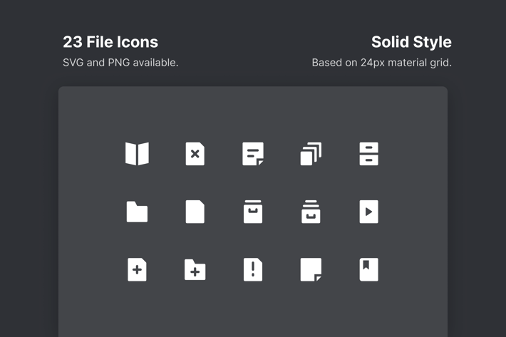 File Icons - Solid Style