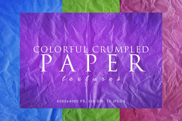 Colorful Crumpled Paper Textures