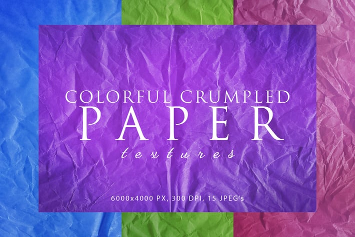 Colorful Crumpled Paper Textures