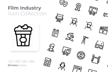 Film Industry Outline Icon