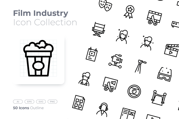 Film Industry Outline Icon
