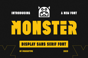 Monster Modern Futuristic Sans Serif Font