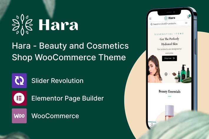Hara - Beauty and Cosmetics Shop WooCommerce Theme
