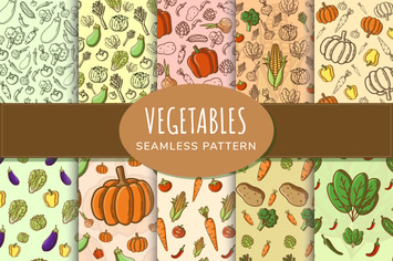 Vegetables Seamless Pattern