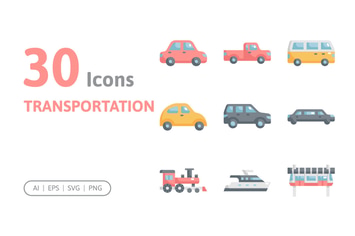 30 Transportation Icons