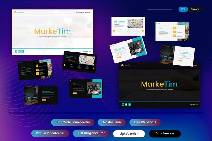Marketim - Digital Marketing Agency Keynote