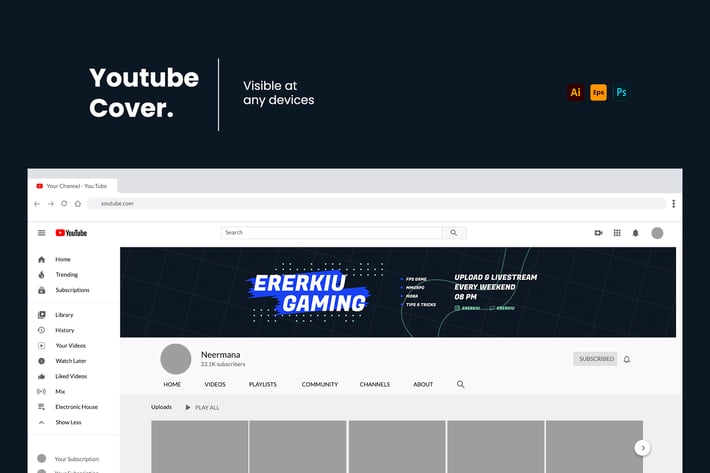 Youtube Cover Template V.7
