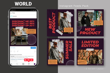World - Instagram Feed Pack