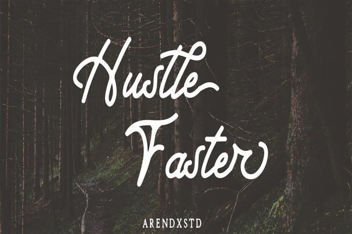 Hustle Faster Typeface
