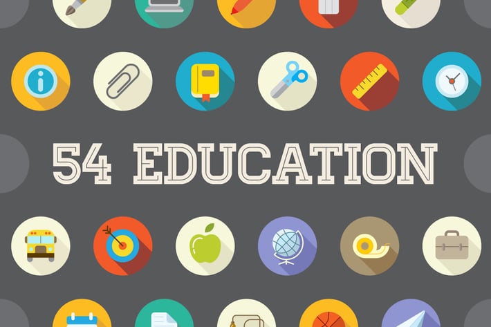 54 Education Flat Vector