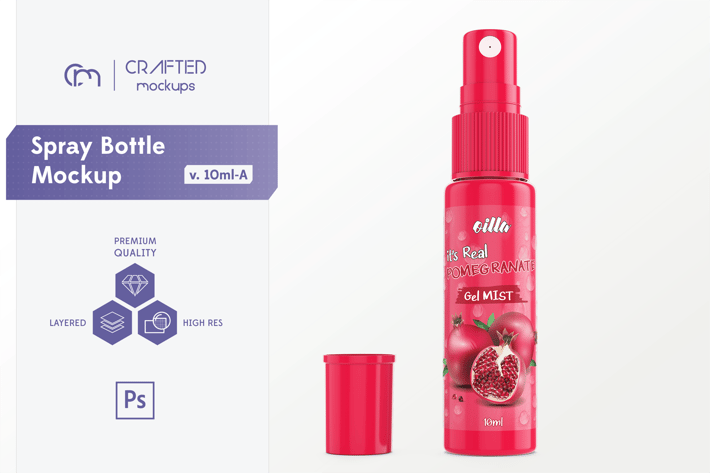 Spray Bottle Mockup v. 10ml-A