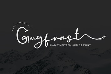Guyfrost - Handwritten Script Font