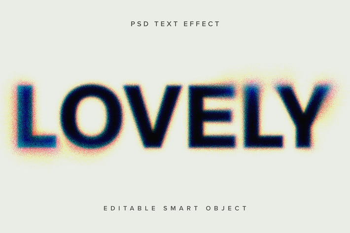 Hazy Colour Dissolving PSD Text Effect