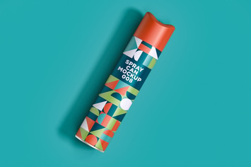 Spray Can Mockup 008