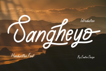 Sangheyo - Handwritten Font