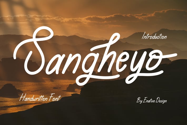 Sangheyo - Handwritten Font