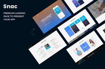 Snac - Premium Responsive App Landing Page