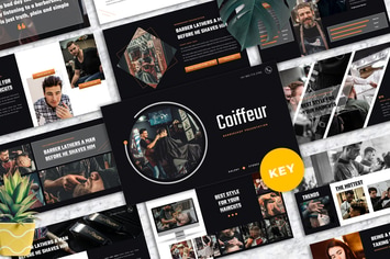Coiffeur - Barbershop Keynote Templates