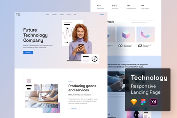 Technology Responsive Landing Page