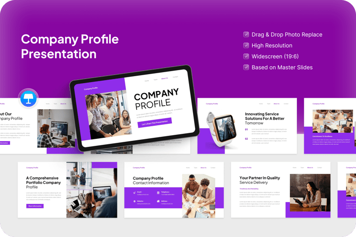 Company Profile Presentation Keynote