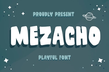 Mezacho - A Bold Playful Handmade Font