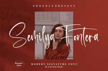 Semilya Fontera Modern Signature Font