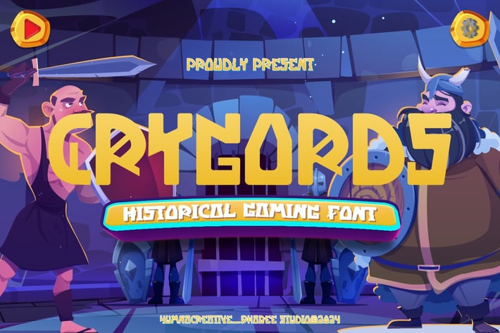 Crygords - Historical Gaming Font