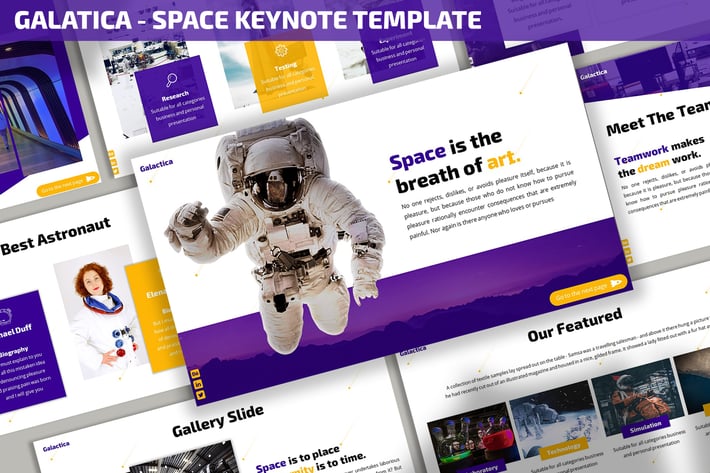Galatica - Space Keynote Template