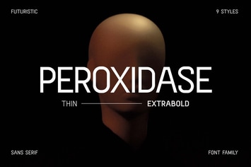 Peroxidase Futuristic Sans Serif Family Font