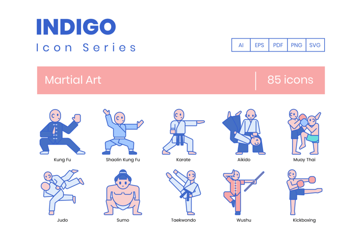 85 Martial Art Icons