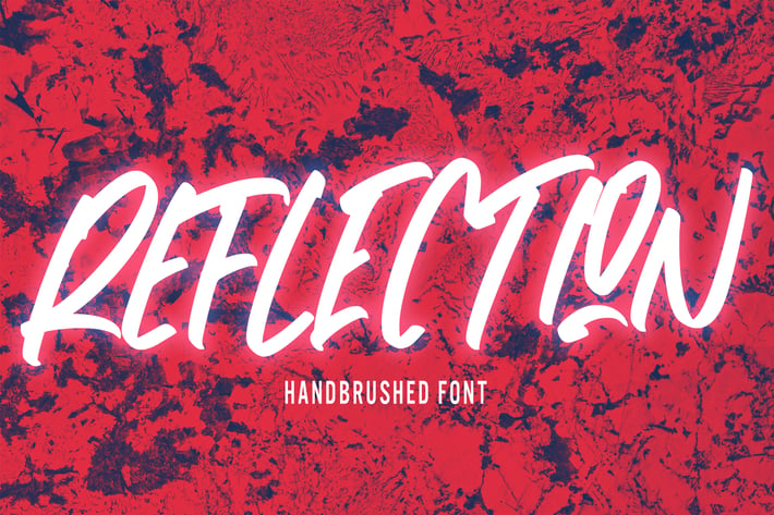 Reflection - Handwritten Font