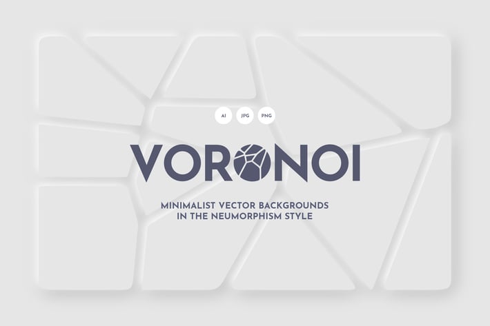 White Voronoi Backgrounds