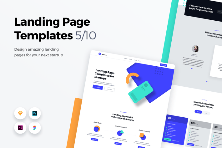 Landing Page Templates - Web UI Kit - 5